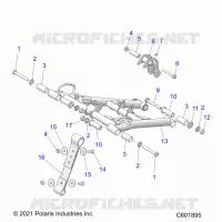 SUSPENSION, FRONT TORQUE ARM