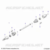 DRIVE TRAIN, REAR DRIVE SHAFT