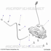 DRIVE TRAIN, FRONT GEARCASE MOUNTING