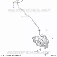 DRIVE TRAIN, GEARCASE MOUNTING, FRONT