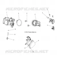 ENGINE, THROTTLE BODY AND FUEL RAIL