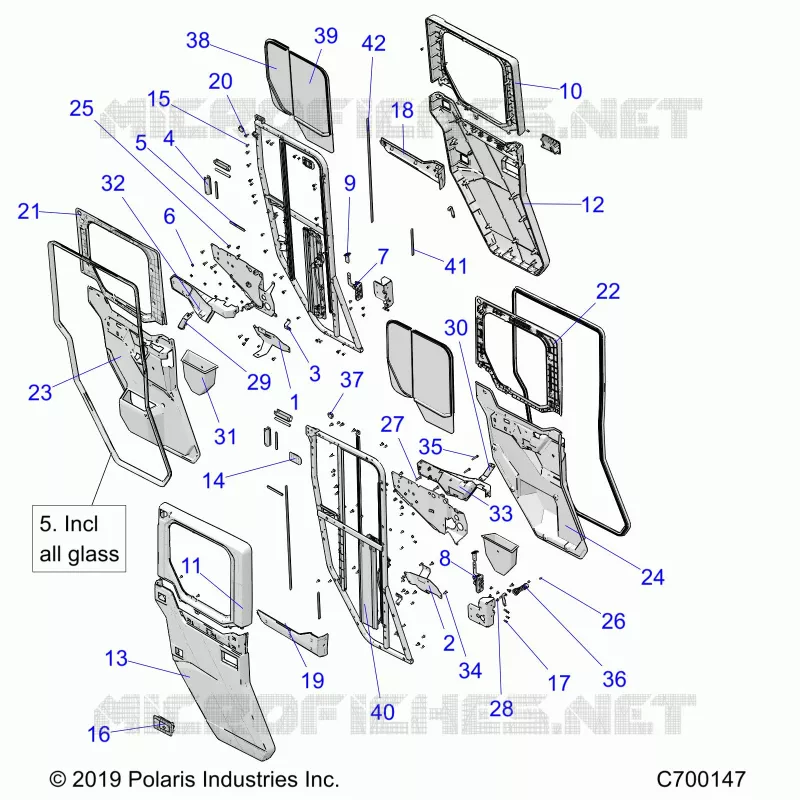 DOORS, REAR, FULL