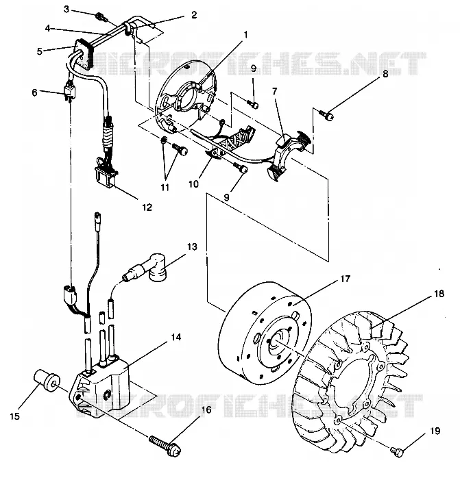 MAGNETO ASSEMBLY SPORT 0940443 AND SPORT SKS 0940243 (4925052505038A)