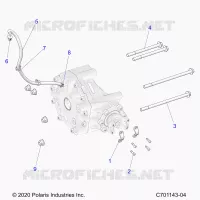 DRIVE TRAIN, GEARCASE, REAR, MOUNTING