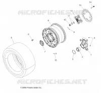 WHEELS, REAR AND HUB