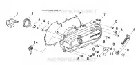 ENGINE, CLUTCH COVER AND KICK START