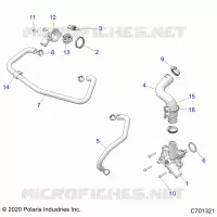 ENGINE, WATERPUMP AND BYPASS