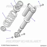 SUSPENSION, REAR SHOCK MOUNTING