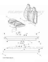SEAT, REAR AND HOLD DOWN