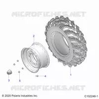 WHEELS, FRONT TIRE