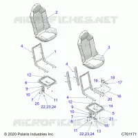 SEAT ASM. AND SLIDER
