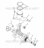 CRANKSHAFT AND PISTON 250 4X4