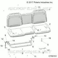 SEAT ASM. REAR