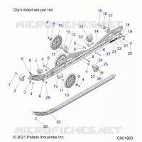 SUSPENSION, RAIL BEAM LH/RH
