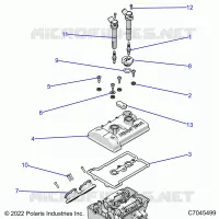ENGINE, THROTTLE BODY AND VALVE COVER