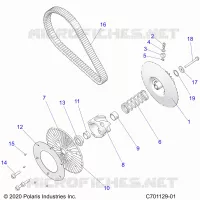 DRIVE TRAIN, SECONDARY CLUTCH/BELT