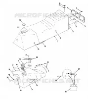 SEAT/GAS TANK ASSEMBLY 500 CLASSIC (4921252125007A)