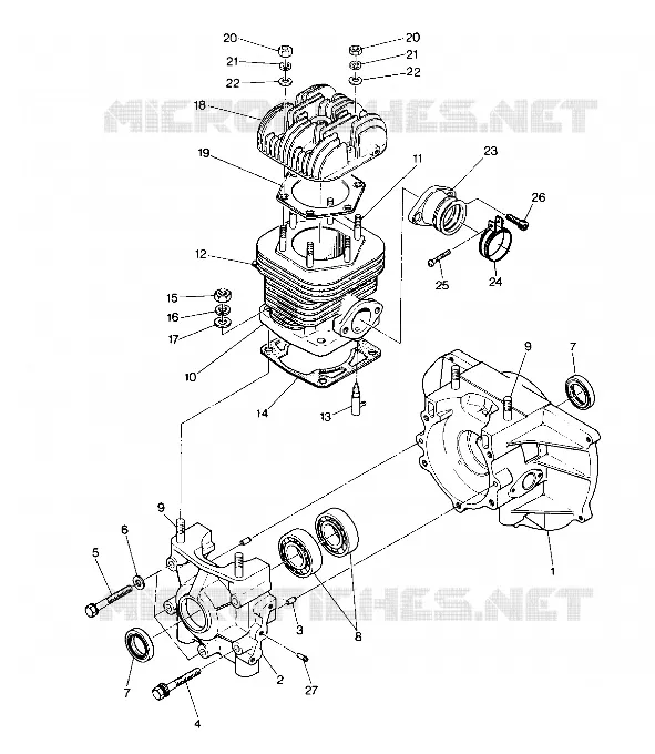 CRANKCASE AND CYLINDER STAR (4914151415021A)