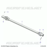 DRIVE TRAIN, PROP SHAFT, FRONT