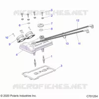 ENGINE, THROTTLE BODY AND VALVE COVER