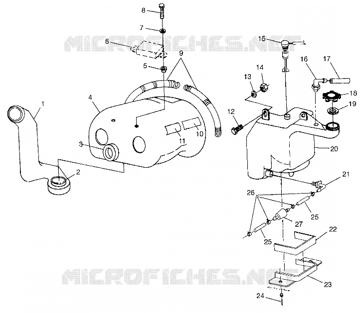 OIL TANK   AIR BOX LITE TOURING 0983133 AND EUROPEAN LITE TOURNG E983133 (4941934193C001)