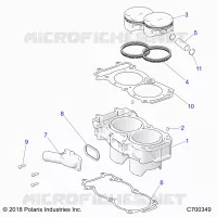 CYLINDER AND PISTON