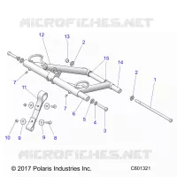SUSPENSION, FRONT TORQUE ARM