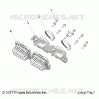 ENGINE, REED VALVE AND THROTTLE BODY ADAPTOR