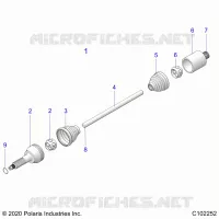 DRIVE TRAIN, DRIVE SHAFT, MIDDLE