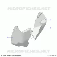 BODY, FRONT MUD GUARDS