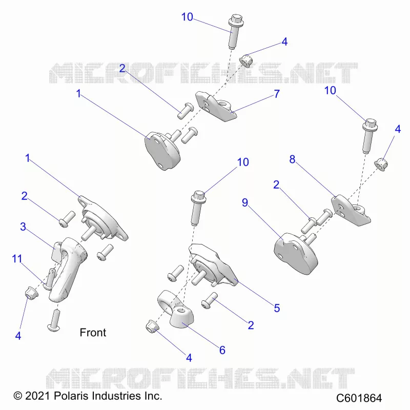 ENGINE, MOUNTING & LONG BLOCK