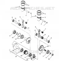 PISTON   CRANKSHAFT  TRAIL 0952761, TRAIL DELUXE 0952262,   AND EUROPEAN (4928862886C014)