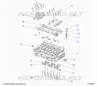 ENGINE, CYLINDER HEAD AND VALVES