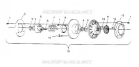 DRIVEN CLUTCH ASSEMBLY XLT 0950756, XLT SKS 0950556,  XLT SKS EURO E950556 (4928842884C004)