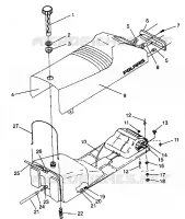 SEAT   GAS TANK ASSEMBLY XLT 0940767, XLT SP 0940667   XLT SKS 0940567 (4925022502003A)