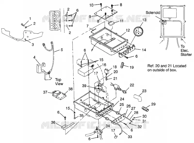 ELECTRICAL BOX SLTX B974590 AND INTL. SLTX I974590 (4941214121B009)