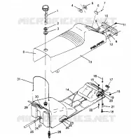 SEAT   GAS TANK ASSEMBLY  TRAIL 0952761 (4928862886A009)