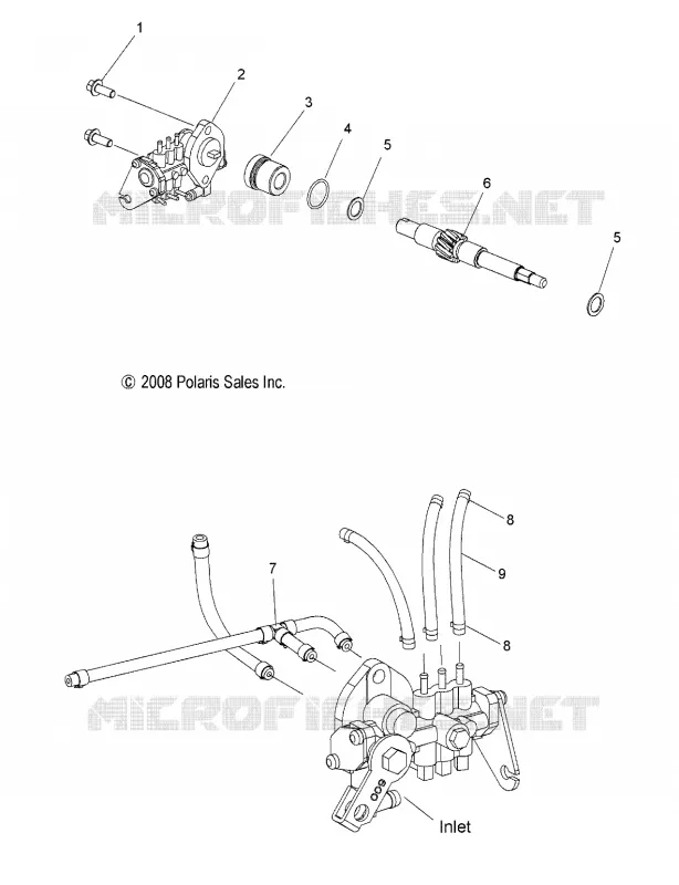 OIL PUMP AND LINES