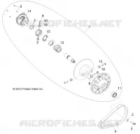 DRIVE TRAIN, SECONDARY CLUTCH