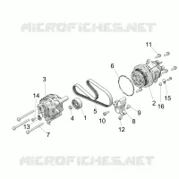 ENGINE, ALTERNATOR AND COMPRESSOR