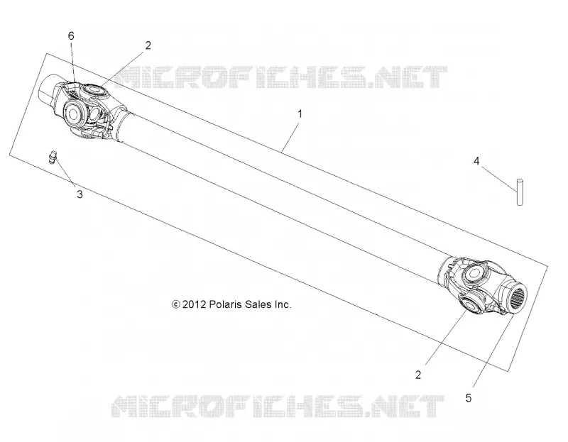 DRIVE TRAIN, PROP SHAFT, FRONT