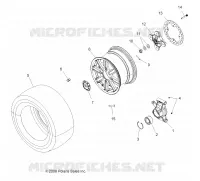 WHEELS, REAR AND HUB