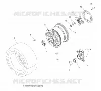 WHEELS, REAR AND HUB