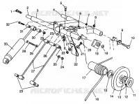 REAR TORQUE ARM 500 EFI SKS 0962574, 500 EFI RMK 0962974, AND EUROPEAN 500 (4931983198B014)