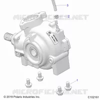 DRIVE TRAIN, GEARCASE MOUNTING, FRONT