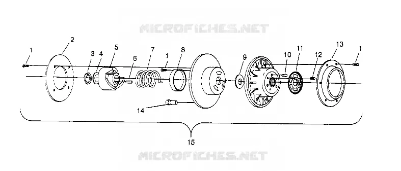 DRIVEN CLUTCH ASSEMBLY  500 EFI 0952774, EFI SKS 0952574,   EFI SKS PT 0952 (4929052905C004)