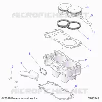 CYLINDER AND PISTON