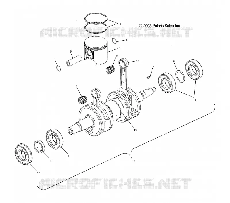 PISTON   CRANKSHAFT (700/800)