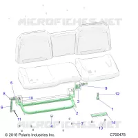 SEAT ASM. REAR FRAME