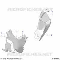 BODY, FRONT MUD GUARDS